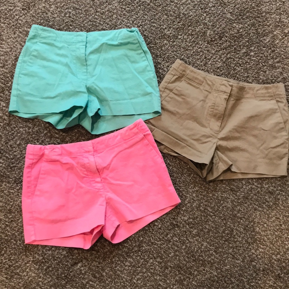 BUNDLE!! Girls Crewcuts chino shorts.  Size 8